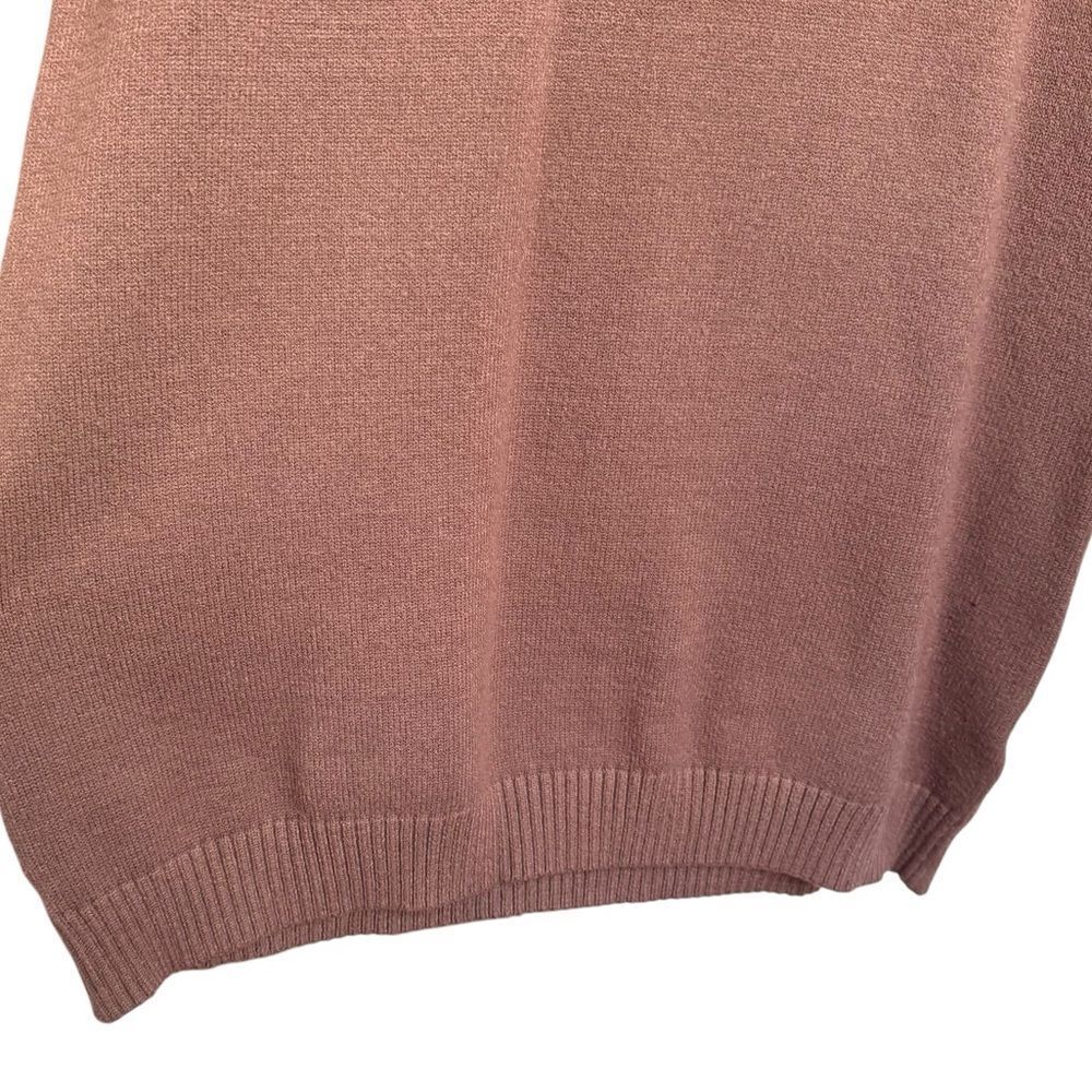 TAKE NOTE Two Tone Knit Sweater Dress Teen Girl Sz 16 Cream / Brown Ruffle - Picture 6 of 12